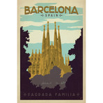 Barcelona, Spain (Sagrada Familia) (18"W x 26"H x 0.75"D)