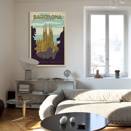 Barcelona, Spain (Sagrada Familia) (18"W x 26"H x 0.75"D)