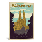 Barcelona, Spain (Sagrada Familia) (18"W x 26"H x 0.75"D)