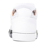 YLATI // Amalfi Low-Top Sneaker // White + Black (Euro: 46)