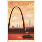 St. Louis, MO (18"W x 26"H x 0.75"D)
