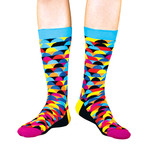 Mid-Calf Sock // Scales // Pack of 3 (Size: 6-9)