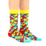 Mid-Calf Sock // Prism // Pack of 3 (Size: 6-9)