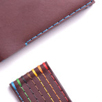 Card Wallet // Chestnut (Yellow Thread)