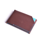 Card Wallet // Chestnut (Yellow Thread)
