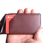 Card Wallet // Chestnut (Yellow Thread)