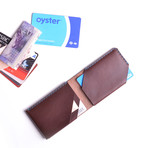 Card Wallet // Chestnut (Yellow Thread)