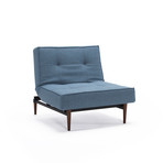 Splitback Chair // Dark Wood (Mixed Dance Blue)