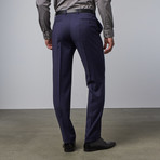 Pinstripe Notch Lapel Suit // Navy (US: 46R)
