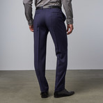 Pinstripe Notch Lapel Suit // Navy (US: 36R)