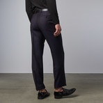 Shadow Plaid Notch Lapel Suit // Navy (US: 38S)