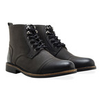 Moore Leather Fur-Lined Work Boot // Black (UK: 7)
