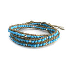Multi-Wrap Seed Bead Bracelet (Turquoise)