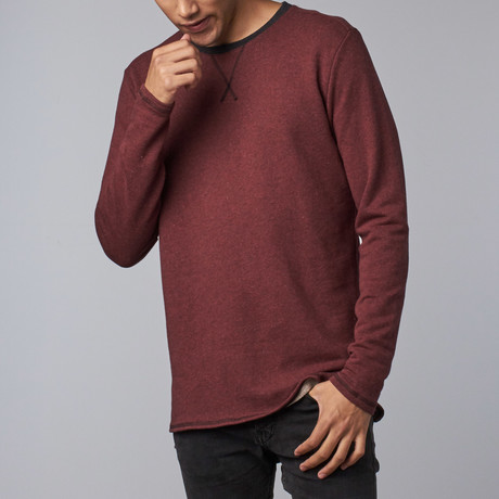 George French Terry Crew // Oxblood Red (XS)