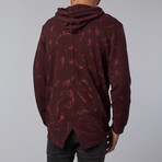 Venito Longline Hoodie // Oxblood Red (XS)