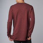 George French Terry Crew // Oxblood Red (XS)