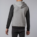 Martin Asymmetrical Hooded Jacket // Heather Gray (L)