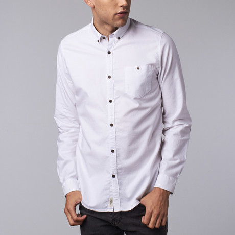 Meyer Brushed Oxford Shirt // White (XS)