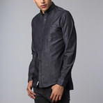 William Paisley Denim Shirt // Black (XS)