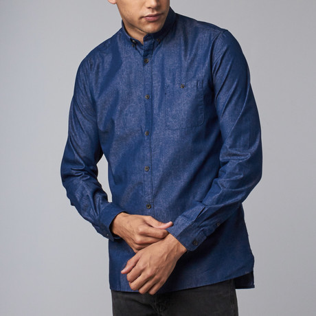 William Paisley Denim Shirt // Indigo (XS)