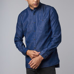 William Paisley Denim Shirt // Indigo (S)