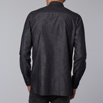 William Paisley Denim Shirt // Black (XS)