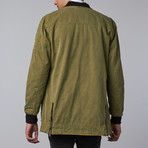 Che Longline Canvas Bomber // Green Olive (S)