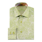 Bertigo // Tosh Floral Button-Up Shirt // Green (2XL)