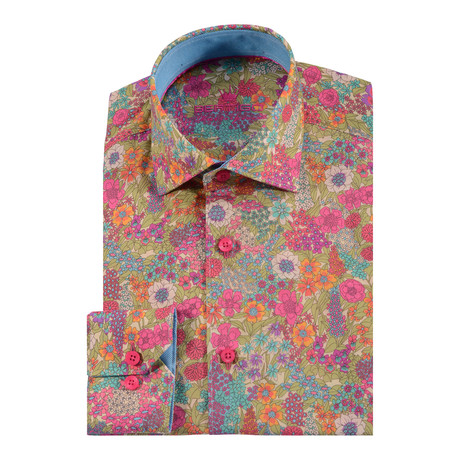 Bertigo // Fivi Floral Button-Up Shirt // Multi (L)