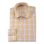 Rico Button-Up Shirt // Yellow + Beige (L)