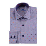 Rene Button-Up Shirt // Navy + White (3XL)