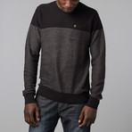 Blocked Stripe Sweater // Black (2XL)