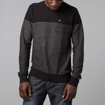 Blocked Stripe Sweater // Black (L)