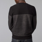 Blocked Stripe Sweater // Black (2XL)