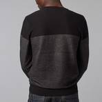 Blocked Stripe Sweater // Black (L)