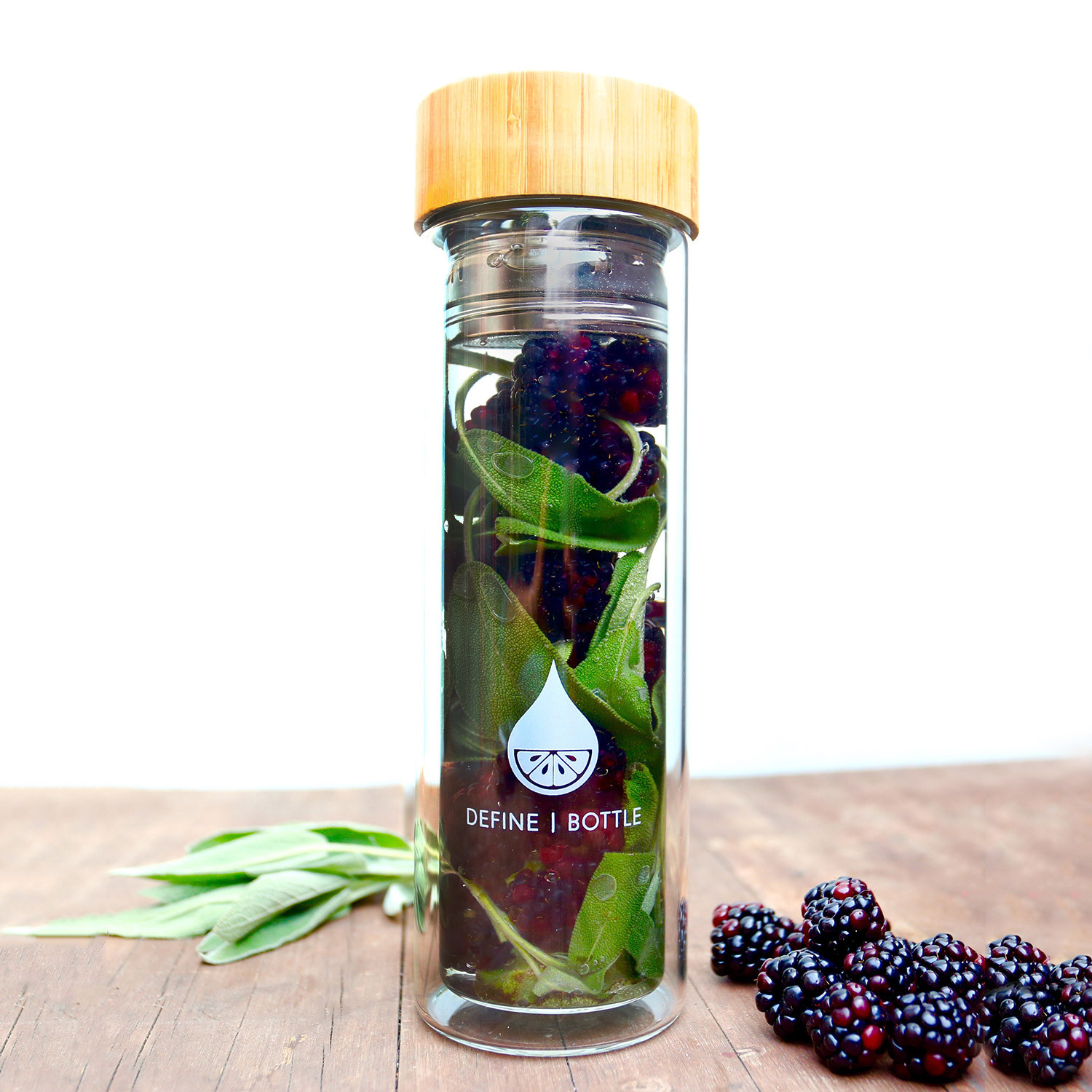 Define Bottle Bamboo + Glass Infuser Define Bottle Touch of Modern