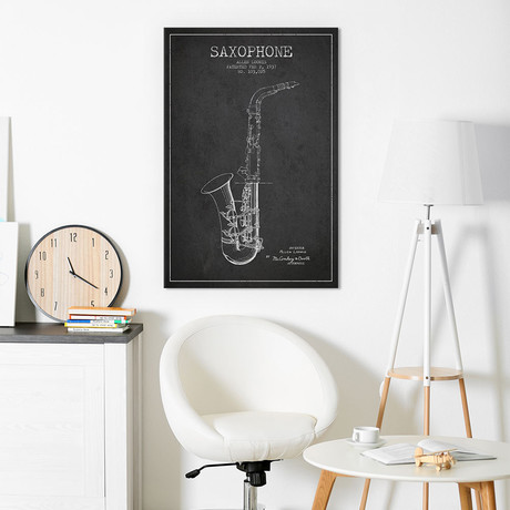 Loomis Saxophone (18"W x 26"H x 0.75"D)