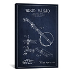 Wood Banjo (Navy Blue)