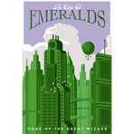 Emerald City Travel (18"W x 26"H x 0.75"D)