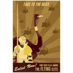 The Flying Elite (18"W x 26"H x 0.75"D)