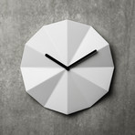 Lawa Design // Delta Clock // White