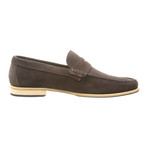 Alexander Trend // Suede Penny Loafer // Dark Brown (Euro: 43)