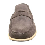 Alexander Trend // Suede Penny Loafer // Dark Brown (Euro: 43)
