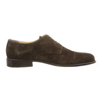 Alexander Trend // Suede Captoe Derby // Dark Brown (Euro: 42)
