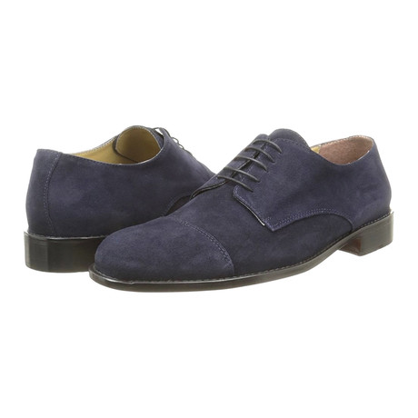 Alexander Trend // Suede Captoe Derby // Blue (Euro: 40)