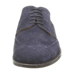 Alexander Trend // Suede Wingtip Derby // Blue (Euro: 42)
