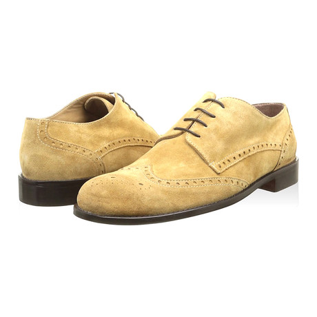 Alexander Trend // Suede Wingtip Derby // Sand (Euro: 40)