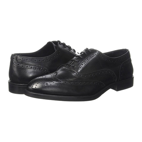 Alexander Trend // Leather Wingtip Oxford // Black (Euro: 40)