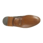 Alexander Trend // Split Toe Suede Penny Loafer // Dark Brown (Euro: 42)