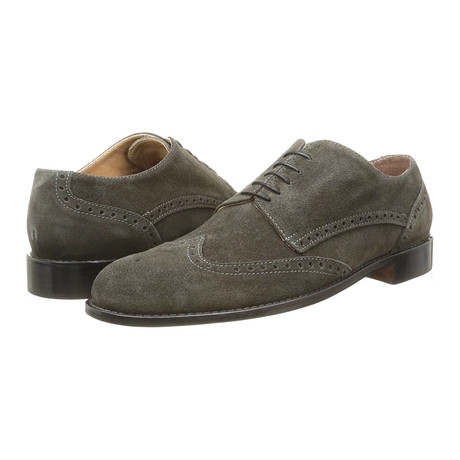Alexander Trend // Suede Wingtip Derby // Grey (Euro: 40)
